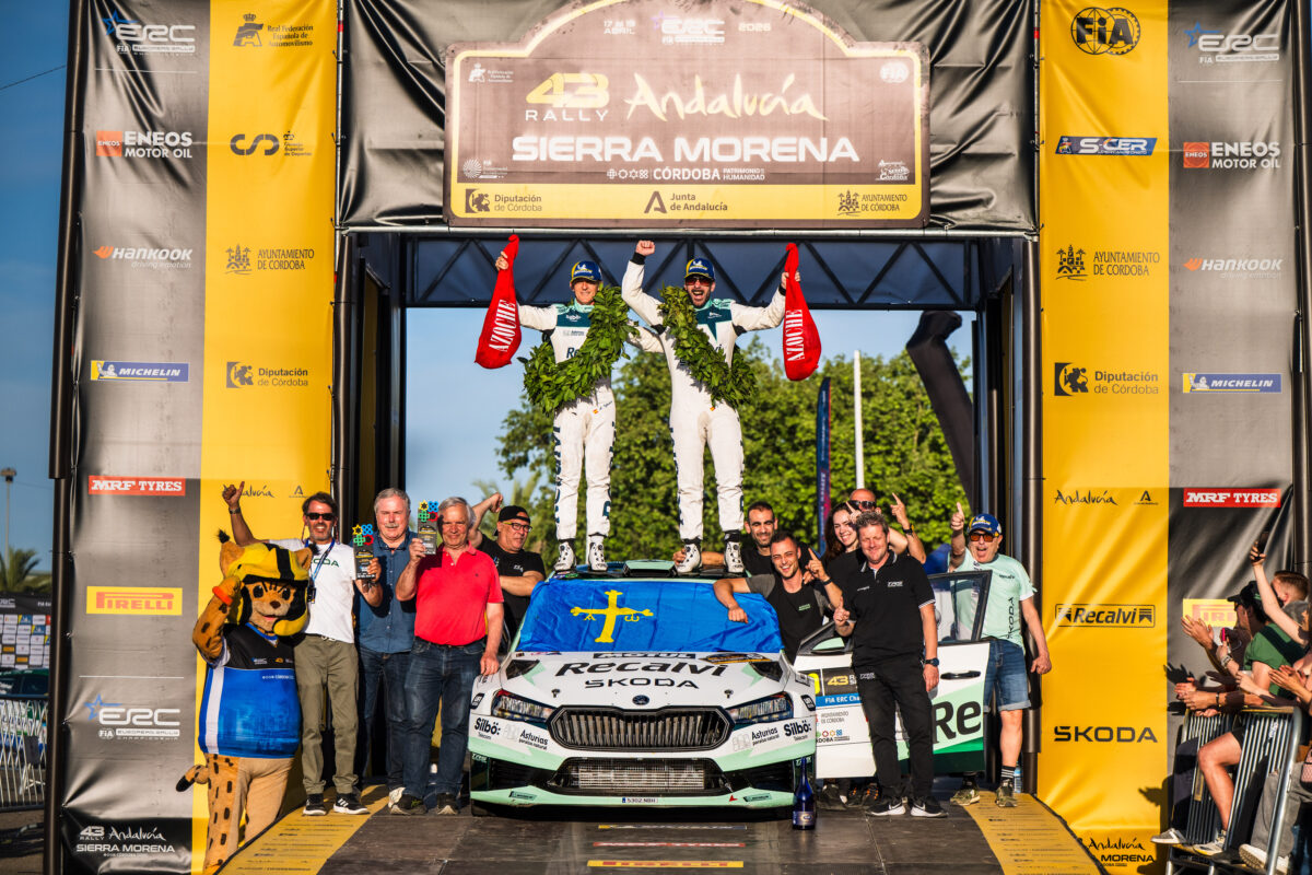 “Cohete” Suárez arrasa en Córdoba y firma un doble triunfo clave en el Rally Sierra Morena
